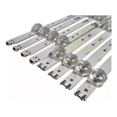 Imagem de Kit com 8 barras de led original para tv samsung un55au7700gxzd un55tu