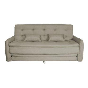 Imagem de Sofá cama retratil 3 lugares madalena linho capuccino - Matrix