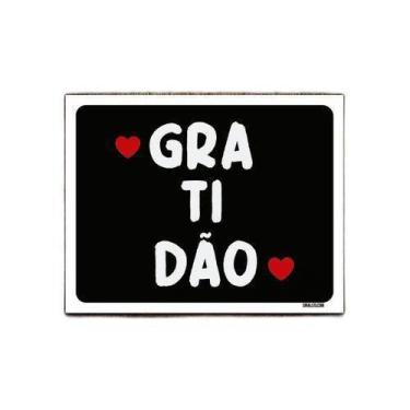 Imagem de Kit 10 Placas Decorativa - Gratidão - Sinalizo
