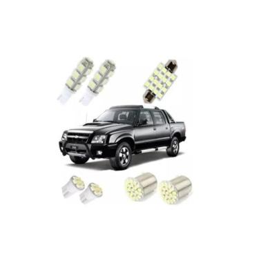 Imagem de Kit Lampadas Led S10 Até 2011 Teto Ré Placa Farolete - Blue Lion