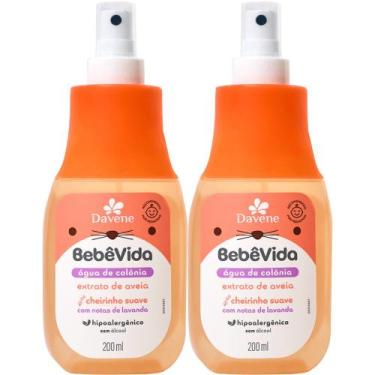 Imagem de 2UN Agua de Colonia Bebe Vida Extrato de Aveia 200ml Davene
