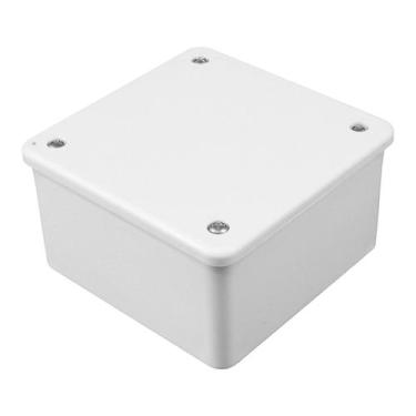 Imagem de Mini Caixa Hermética para Balun CFTV Fechamento Parafuso Branca - O&M
