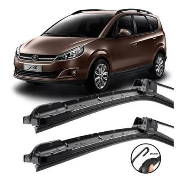 Imagem de Kit Palhetas Limpador Para-brisa Jac J6 2010 Ate 2016 (par) - VELOX/ A