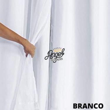 Imagem de Cortina Blackout Corta Luz Janela Sala Quarto Escritório com Tecido e 