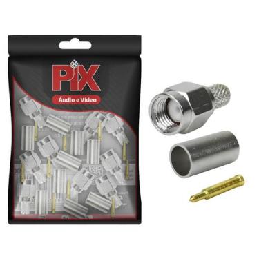 Imagem de 10x Conector Sma Macho para Crimpar Rg-58 - Alta Qualidade - PIX
