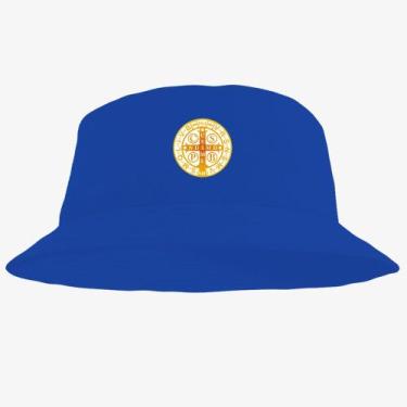Imagem de Boné Chapéu Bucket Hat Estampado Medalha Sao Bento - MP Moda Masculina