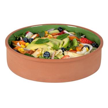 Imagem de Restaurantware -Terra Tek Cazuelas de terracota de 1,5 ml, 2 panelas de barro esmaltadas verdes para cozinhar - Pronto para forno, micro-ondas, panelas de terracota, laváveis na louça, para cozinhar e
