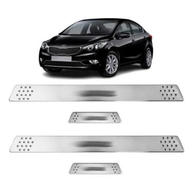 Imagem de Soleira para Porta Lateral Tuning Esportiva para carros 4 Portas (ABS)