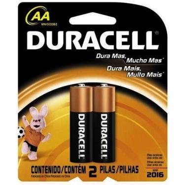 Imagem de Pilha alcalina Duracell AA MN1500B4 cartela com 4 unidades