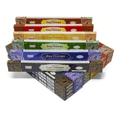 Imagem de Incenso Indiano Nag Champa Massala  25 Caixinhas Sortidas Atacado