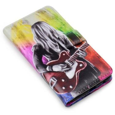 Imagem de Capa carteira estampada guitarrista para moto one fusion plus xt2067 -