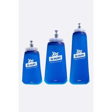 Imagem de Kit Garrafas Dobráveis Soft Flash HUPI 250ml + 350ml + 500ml, AZUL