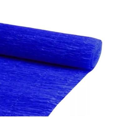 Imagem de 3 Rolinhos Papel Crepom Comum 48x200cm Papel Escolar Artesanato Decora