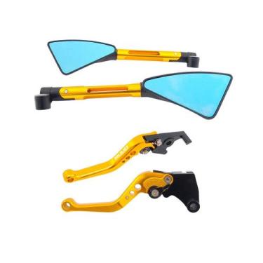 Imagem de Manete Esportivo Retrovisor Moto NXR Bros 125 150 160 freio lona - Ruu