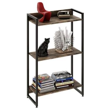 Imagem de Estante Livreiro Dynamica Industrial 60cm 3 Prateleiras C08 Carvalho D