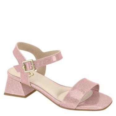 Imagem de Sandália Infantil Menina Salto Bloco Molekinha 2347.100, Rosa claro ve