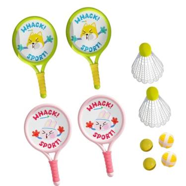 Imagem de Deevoka 4Pcs Badminton Racket para Crianças Ao Ar Livre Racquet com Petecas Esporte Jogo Presente Badminton Petecas para Beach Yard Kids