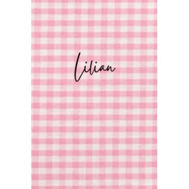 Imagem de Personalized Pink Lilian Notebook: Pink Texture Notebook - Pink Pattern Notepad - Girls Notebook - Lined Journal - Lilian Diary
