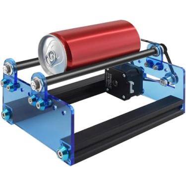 Imagem de Rolo Rotativo a Laser, Uso para Gravadora Laser, Gravador de Eixo Y, Módulo de Gravação para Gravação de Objetos CilíNdricos, Compatível com a Maioria Das Máquinas de Gravação