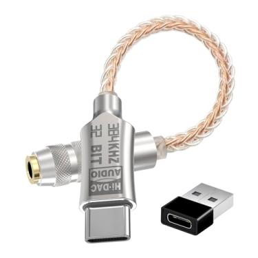Imagem de VOLTSPARK Adaptador USB C para Áudio de 3,5 mm, DAC de Alta Resolução, 32 bits/384 Khz, Compatível com Pixel, MacBook, Surface