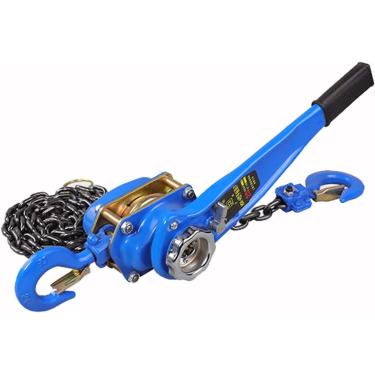 Imagem de Talha de corrente de alavanca de 3/4 tonelada 750 kg 3 m, corrente vem junto, talha de corrente manual, guincho de alavanca de catraca de liga de aço G80 com gancho, guindaste de extrator de catraca
