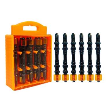 Imagem de Jogo Bits Parafusadeira Ponta Phillips Ph2 Dupla Magnético 10pcs Limit