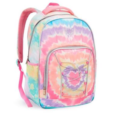 Imagem de Mochila Escolar 16 Tie Dye Juvenil Adolescentes Meninas Espaçosa Refor