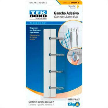 Imagem de Tek Gancho  Zafira Branco/Metal P - TEK BOND
