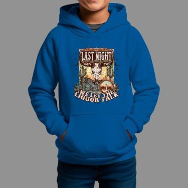 Imagem de Moletom Canguru Infantil Basico Masculino Moda De Country confortável 