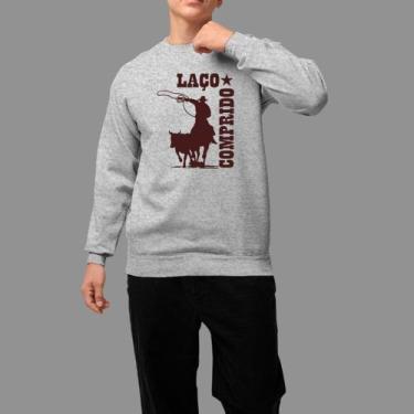 Imagem de Moletom Gola Careca Country Casual Moda Country Inverno Blusa De Frio 