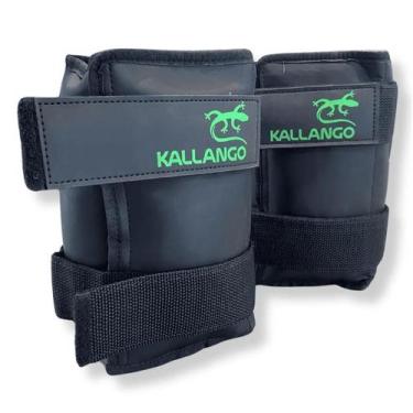 Imagem de Caneleira profissional emborrachada 5kg - preto - Kallango