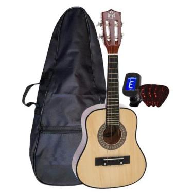 Imagem de Kit Cavaco / Cavaquinho Acústico + Capa Simples + Afinador + 3 Palheta