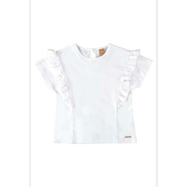 Imagem de Blusa Infantil Básica em Meia Malha Up Baby, Branco, 1