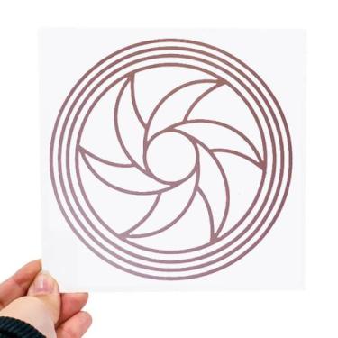 Imagem de Placa Grafico Triturador PVC 15x15cm - Radionica Radiestesia - Dhonell