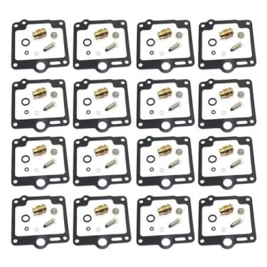 Imagem de Kit de reparo de carburador de motocicleta para XJ600 XJ 600 H XJ600H 3KM XJ600N XJ600H 51J Peças de junta de válvula de assento de agulha flutuante (4 conjuntos)