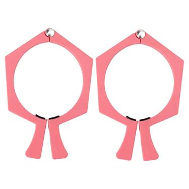 Imagem de GRCFUMO Braçadeira de copo de sublimação de 2 unidades, ferramenta de pinça de copos de sublimação antiderrapante, ferramentas de aperto de papel de prensa térmica de embrulho (Rosado)