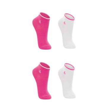 Imagem de Kit 4 Meias Lupo Infantil Cano Curto Algodão Macio Respirável Uso Diár