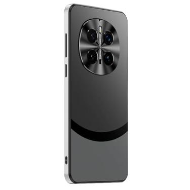 Imagem de FWYANZH Capa fina para Honor Magic 7 Pro/7, proteção de lente de câmera de metal, capa à prova de choque, capa elegante fosca de PC traseira para negócios, preta, 7Pro