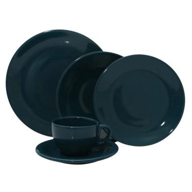 Imagem de Aparelho de Jantar/Chá 20 Peças Azul Cerâmica Pratika Biona