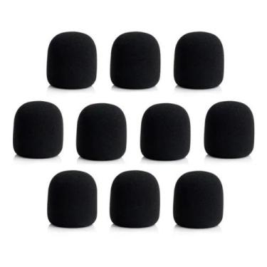 Imagem de Kit 10 Espumas Protetora Para Microfone Tipo Sm58 - VILACAB