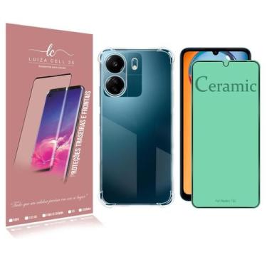 Imagem de Capa Case Anti Impacto Para Redmi 13C 6.74 + Película De Ceramica  - L