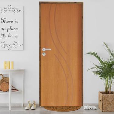 Imagem de Kit Porta de Madeira Pivotante 210x62cm Batente 14cm Fechadura Stilo Cromada Externa Concept 9 Hale