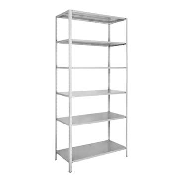 Imagem de CASA D, Estante Armário Prateleira Aço 60cm Multiuso 6Bandejas Cinza