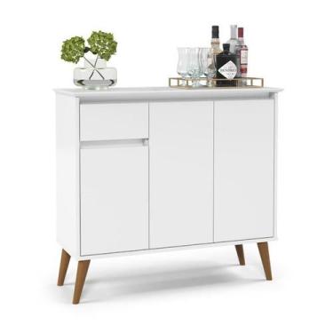 Imagem de Aparador / Buffet / Balcão / Bancada VENE Retrô Com Pés em madeira 1 G