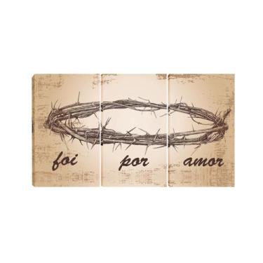Imagem de Quadro Coroa de Espinhos  70x150 trio  Atelier Valverde