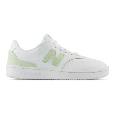 Imagem de New Balance Tênis feminino Bb80 V1, Branco/menta natural, 34