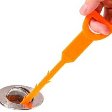 Imagem de Desentupidor Flexível para Ralo – Coletor de Cabelos para Pia e Ralos (Cores Sortidas)