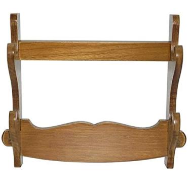 Imagem de JNQLLDS Suporte de espada prateleira de exibição de espadas, suporte de parede para espadas samurais, suporte de parede para exibição de espadas e katanas, suporte para pendurar armas e espadas