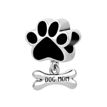 Imagem de JMQJewelry Pingente de coração de osso de cachorro compatível com pulseiras Pandora Charms para mulheres Dia de Natal Formatura 2025