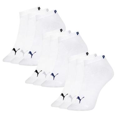 Imagem de 9 Pares Meia Cano Curto Sapatilha Feminino Original Nf - Selene, Branc